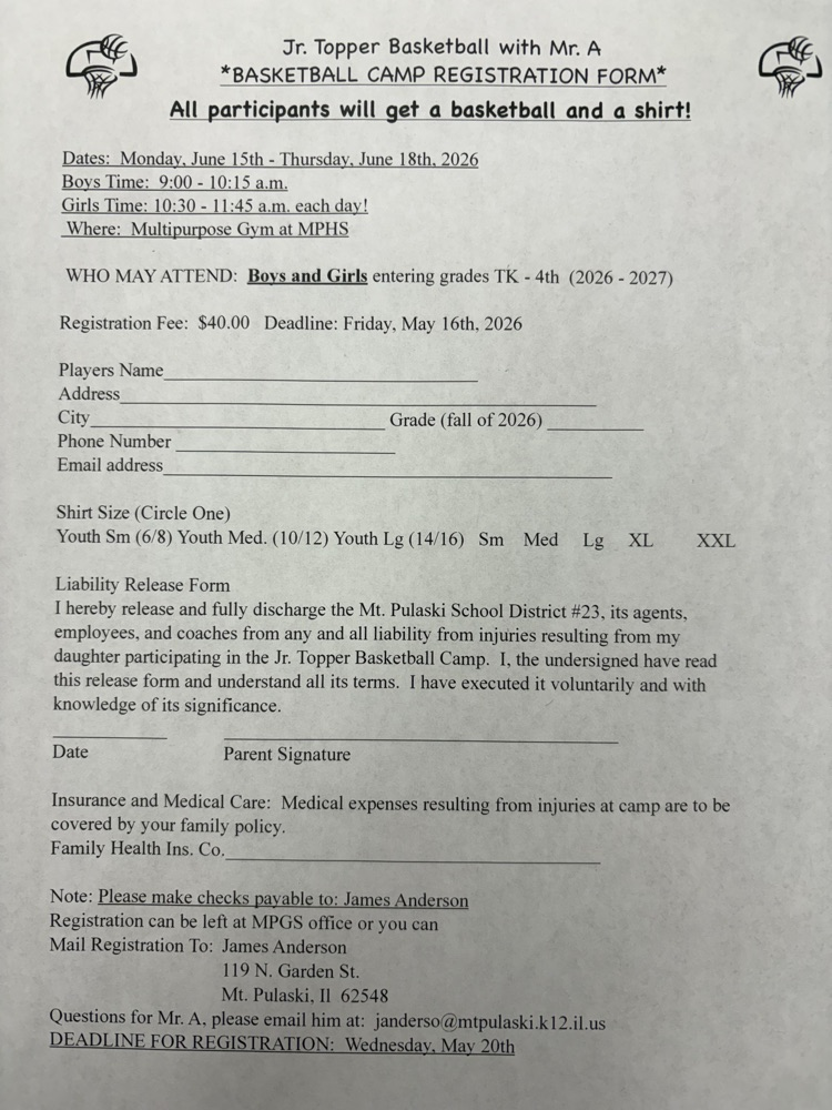 Jr. Topper Camp