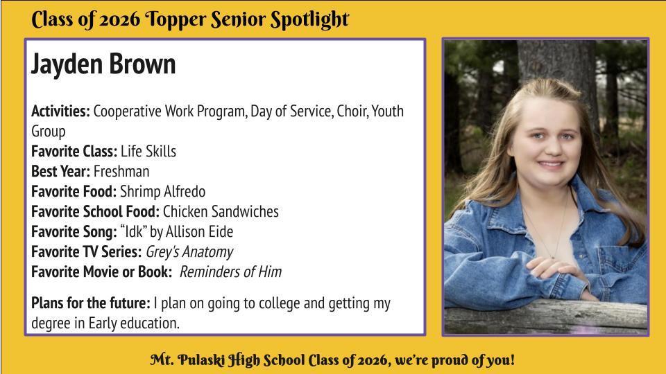 Congratulations, Jayden!
