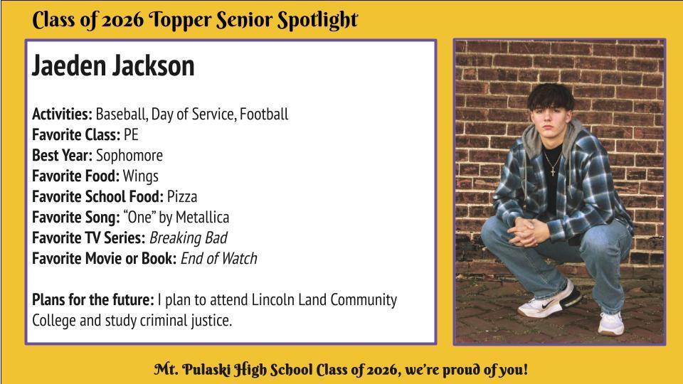 Congratulations, Jaeden!