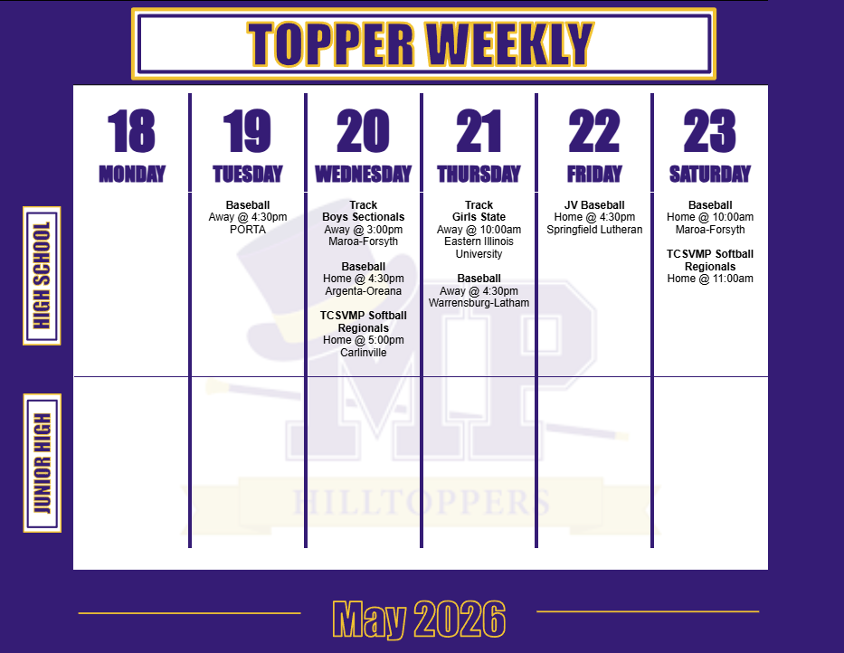 Weekly Schedule