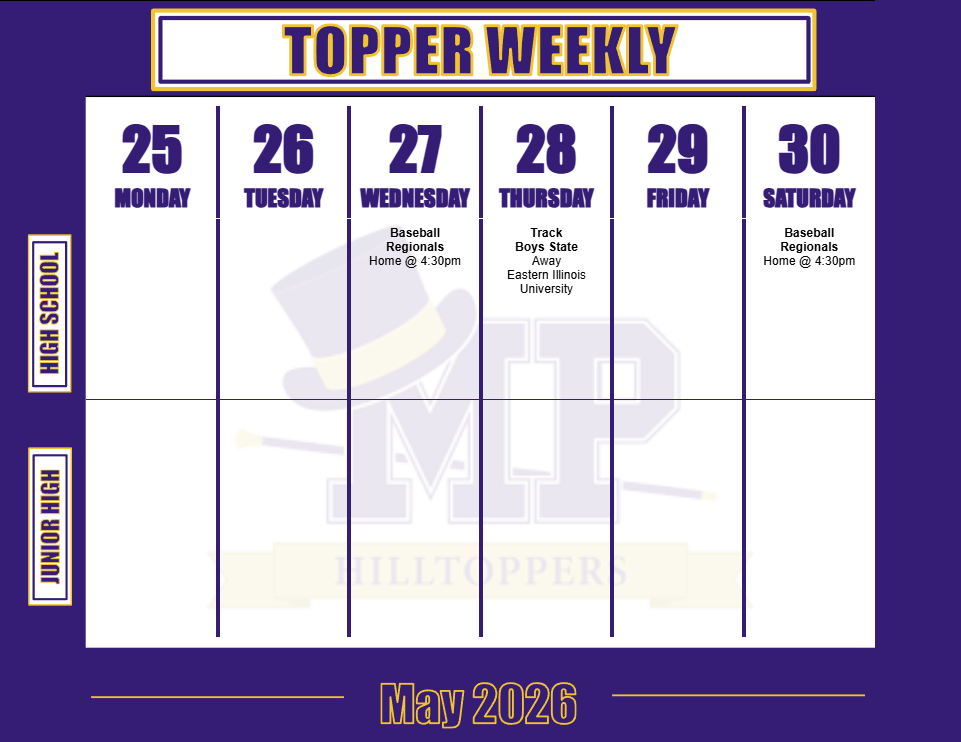 Weekly Schedule