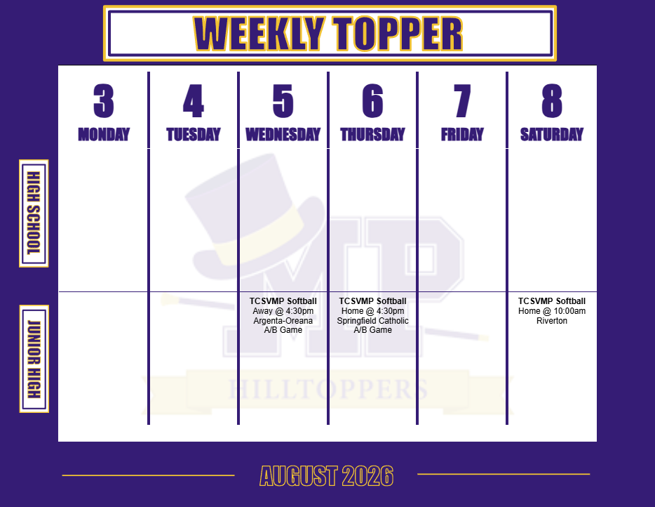 Weekly Schedule