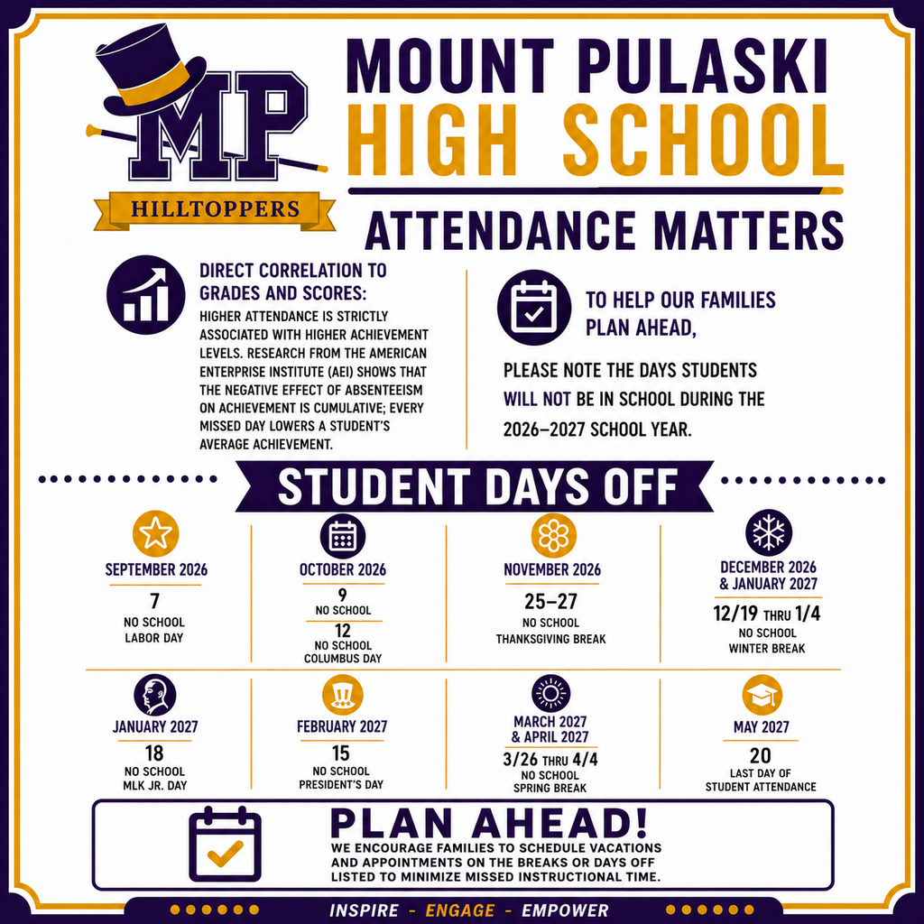 MPHS Student Days Off