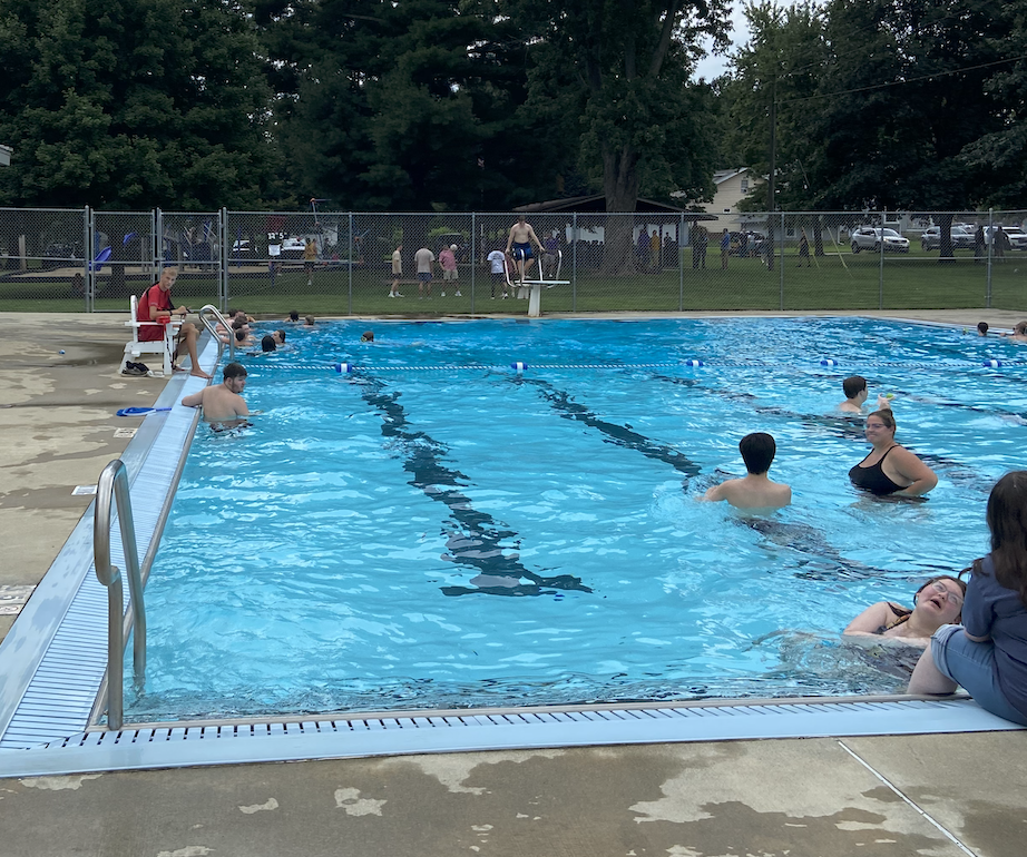 Swimming in the pool