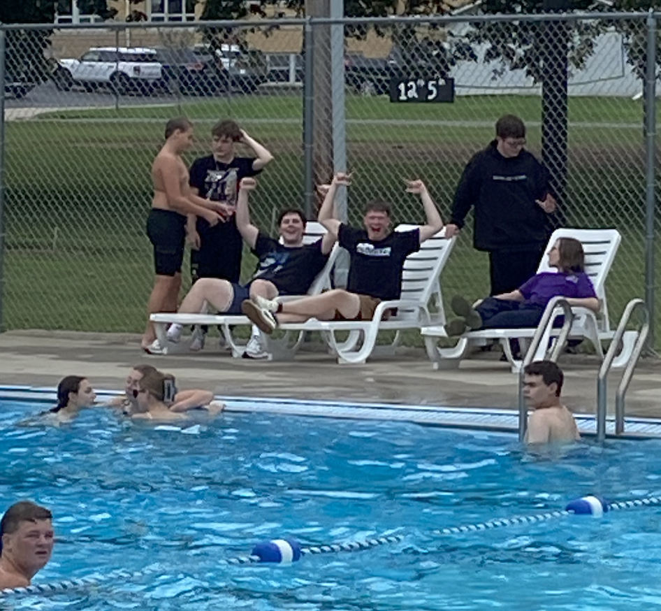Excited to be at the pool