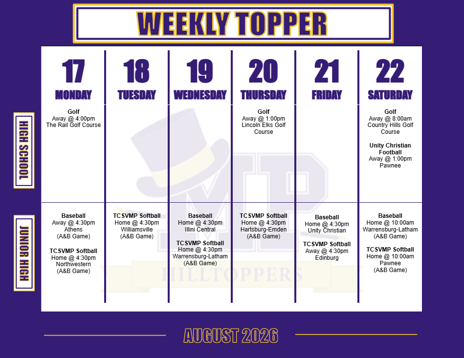Weekly Schedule
