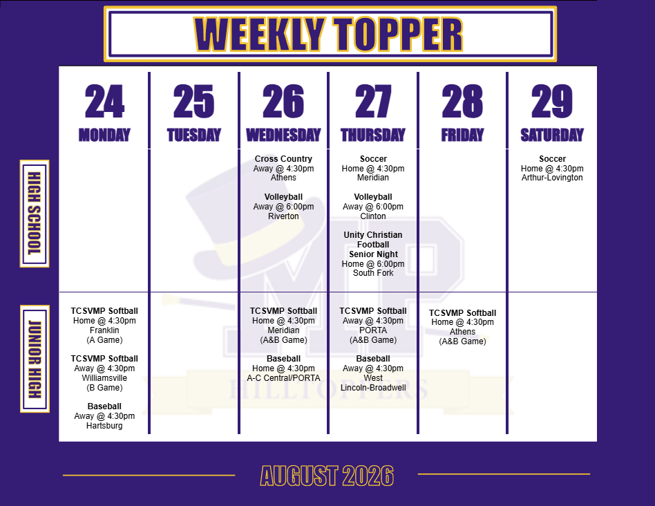 Weekly Events