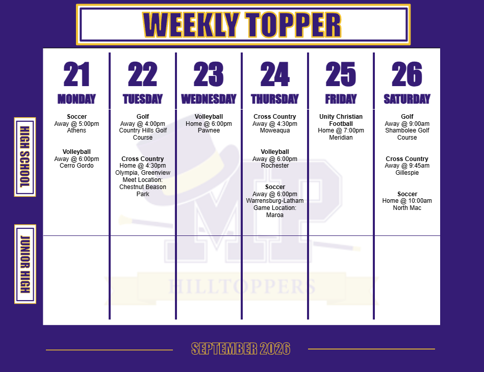 Weekly Events