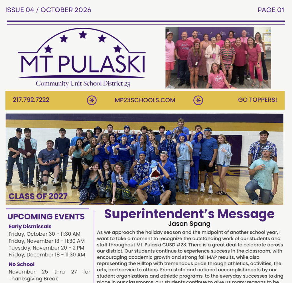Cover of the district newsletter, Issue 04.