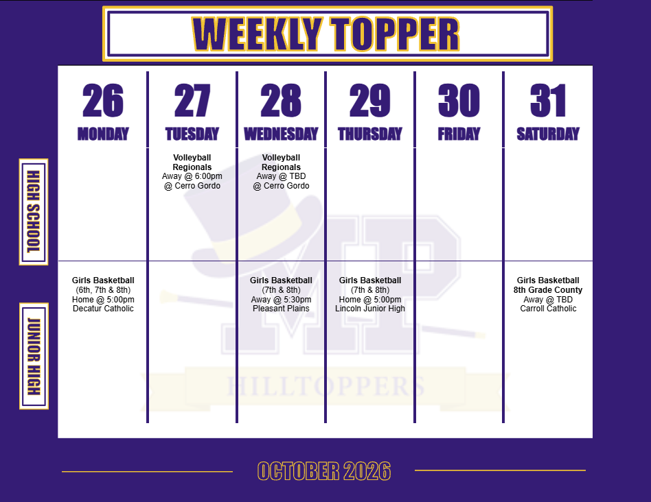 Weekly Events