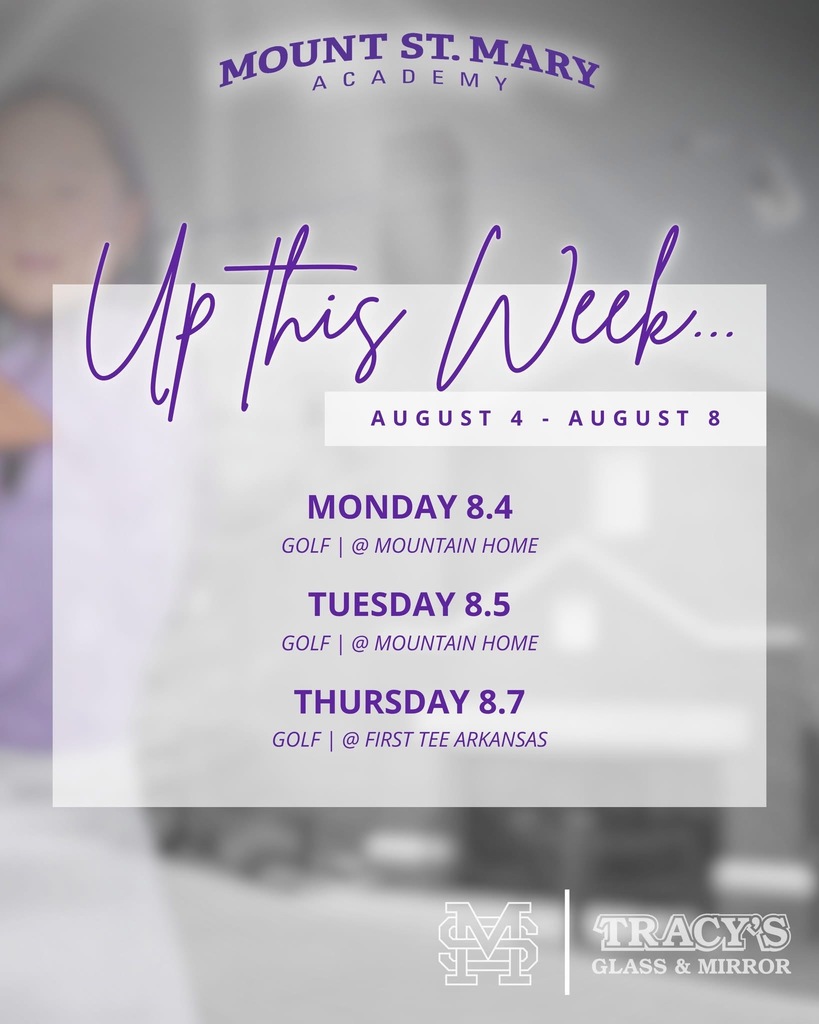 purple text on top of blurred image in background