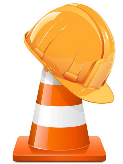 Cone and Hard Hat