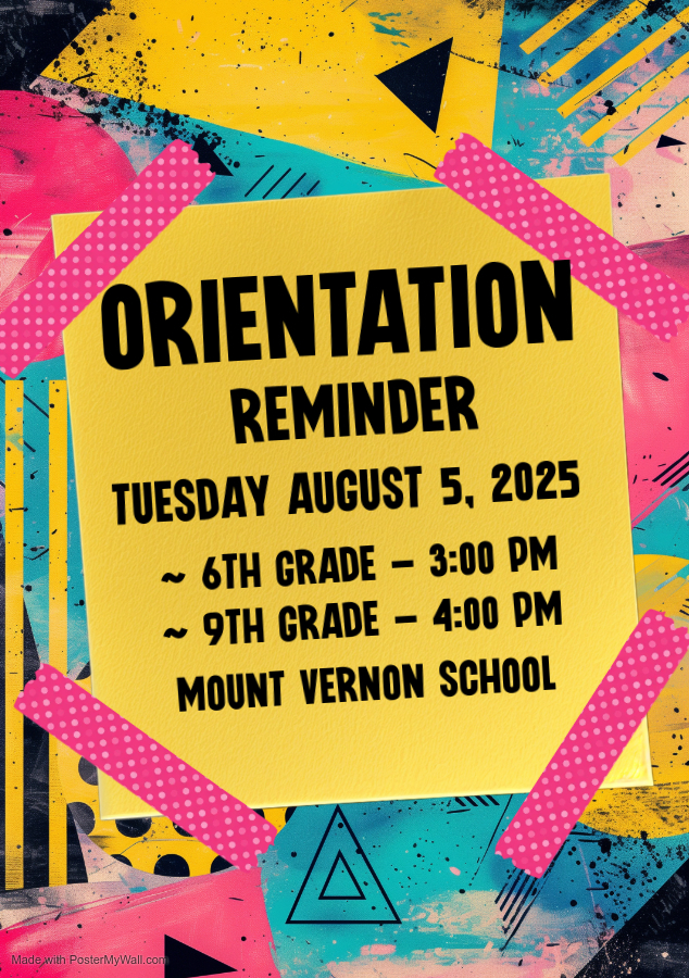 orientation reminder