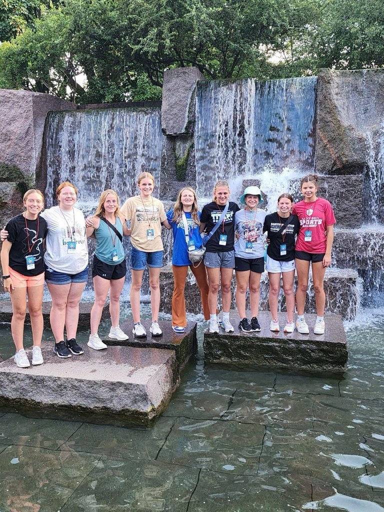 Girls at the FDR Memorial