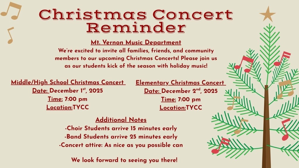 Christmas Concert Reminder