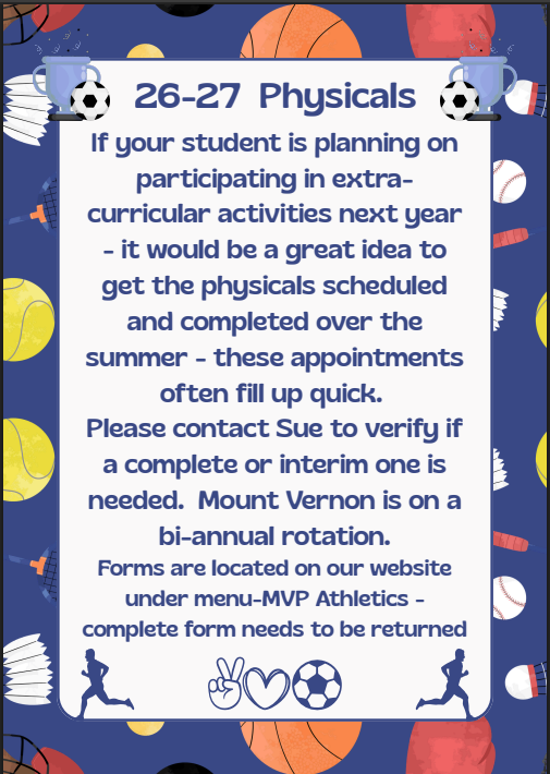 MVP Athletics Physicals