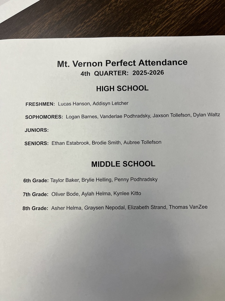 Perfect Attendance