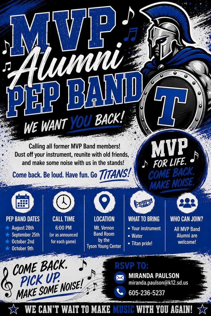 MVP Alumni Pep Band-Please join us in making music and the football games