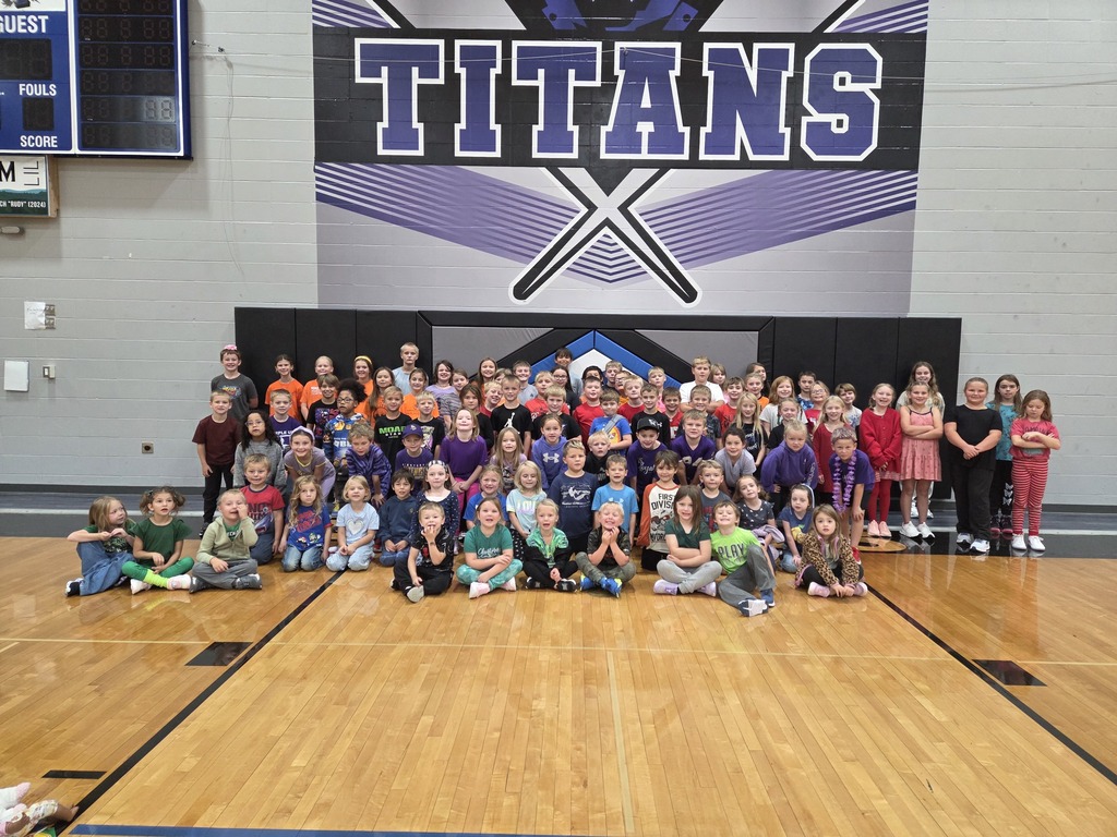 elementary students in the gym