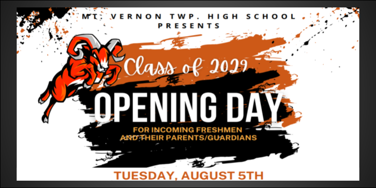 Frreshman Opening day August 5th