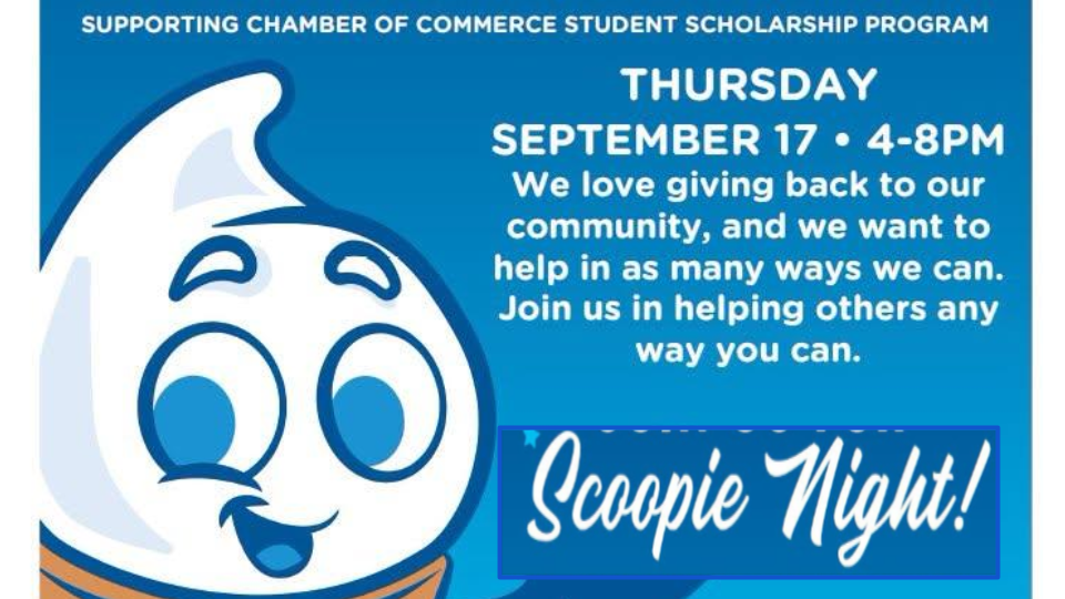 Scoopie night for education at Culvers Sept 17th