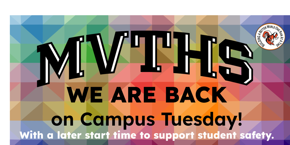 All students are back on Campus Tuesday the 14th