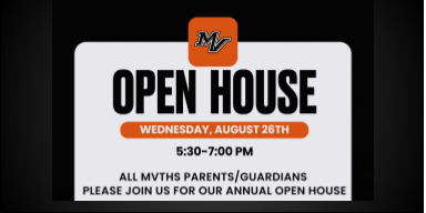 August 26th Open House announcement