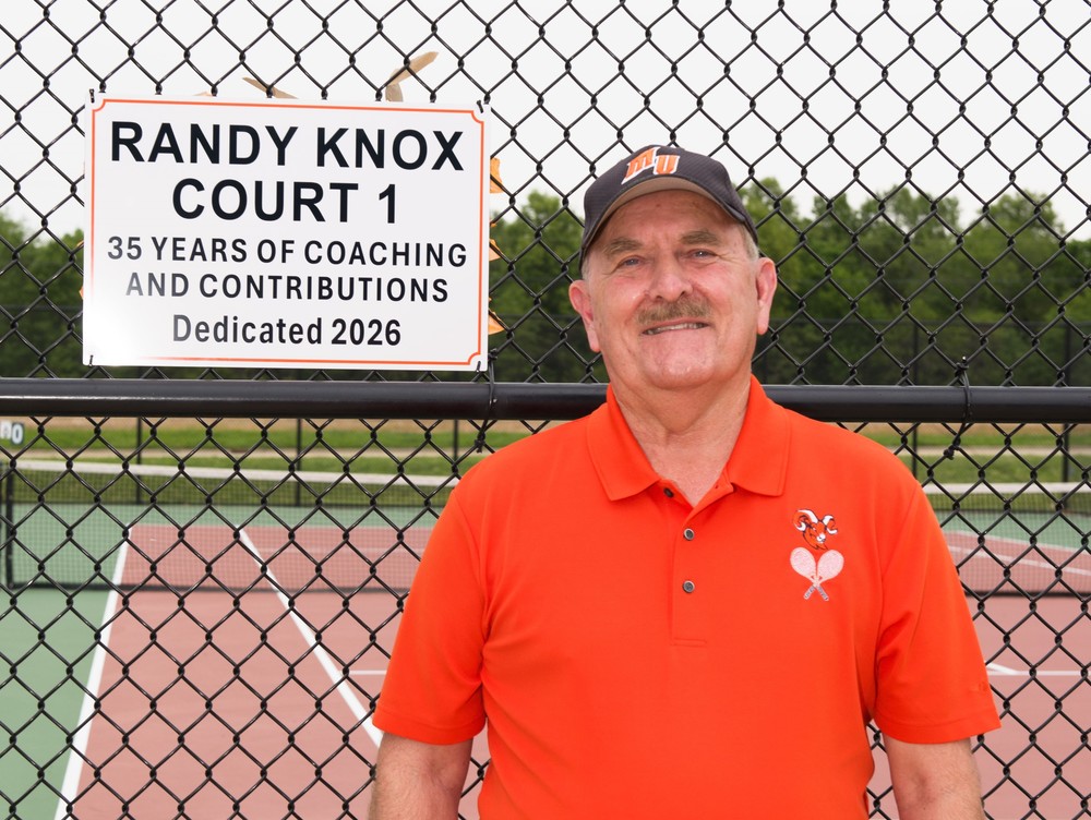 Randy Knox honored with tennis court dedication
