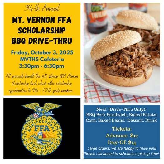 FFA BBQ Drive thru Oct 2025