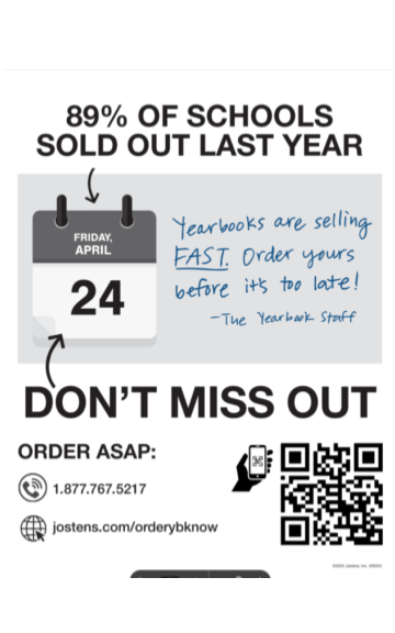 Last Call for Yearbook orders - QR code