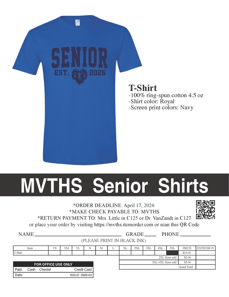 Senior Class T-shirt 2026