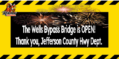 Wells Bypass open