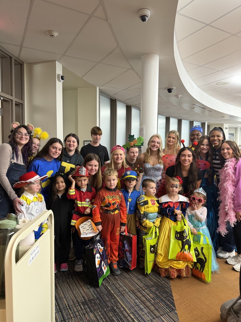 Pre-K trick or treaters in the MVTHS library!