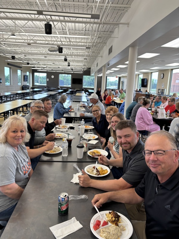 Turner family at retirement breakfast