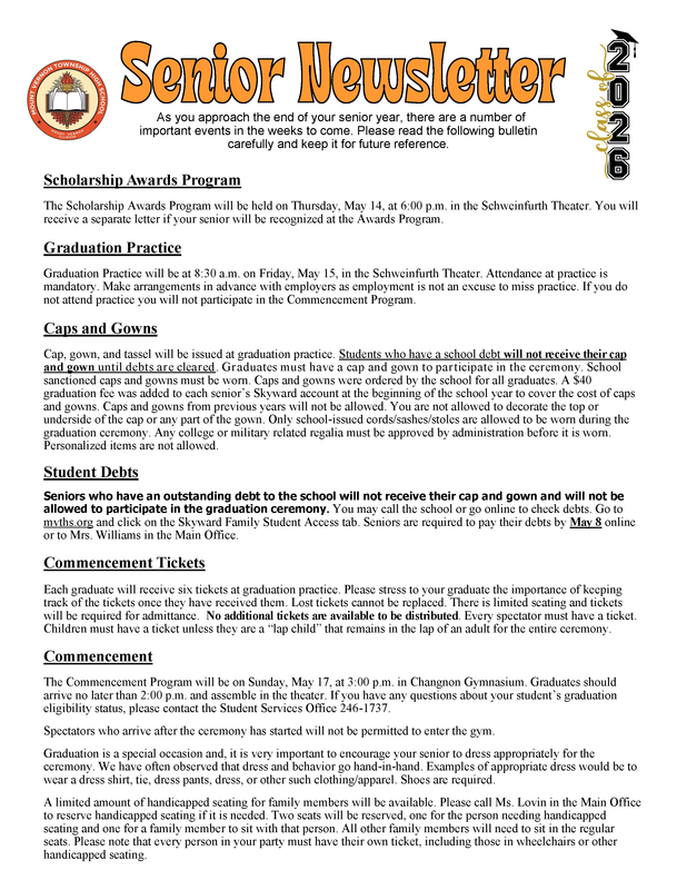 Senior Newsletter 26 page 1