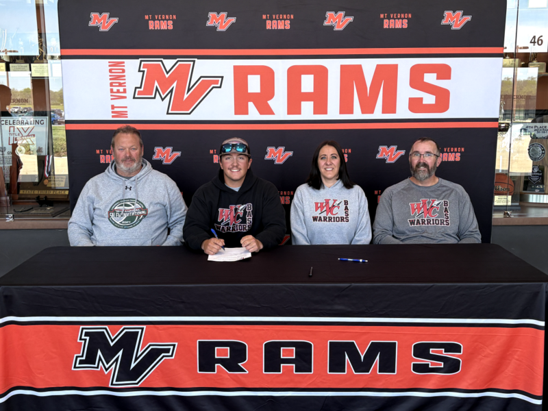 Coach Scott Shaw, Tyler Curry and his parents.
