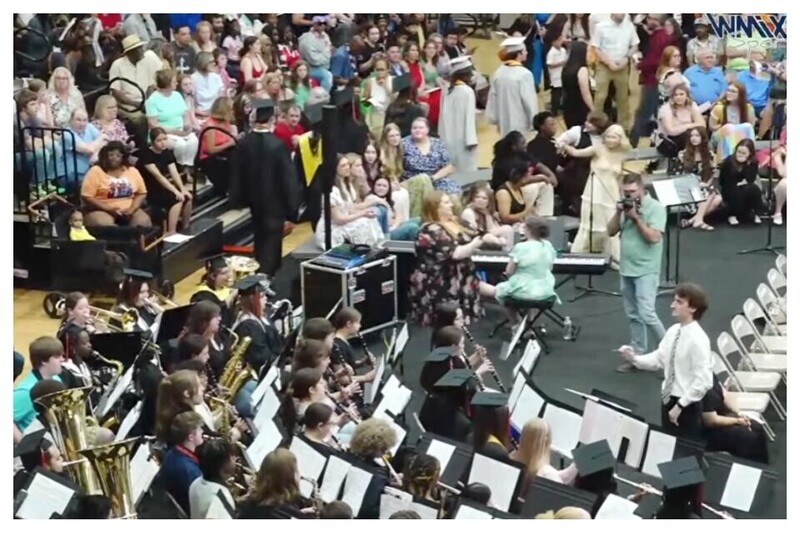 MVTHS Band playing Pomp And Circumstand Number 1 at graduation.