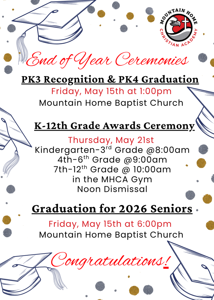 End of year ceremonies
