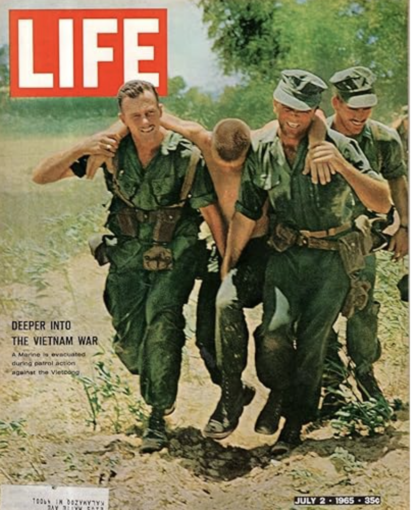 life magazine cover of marines