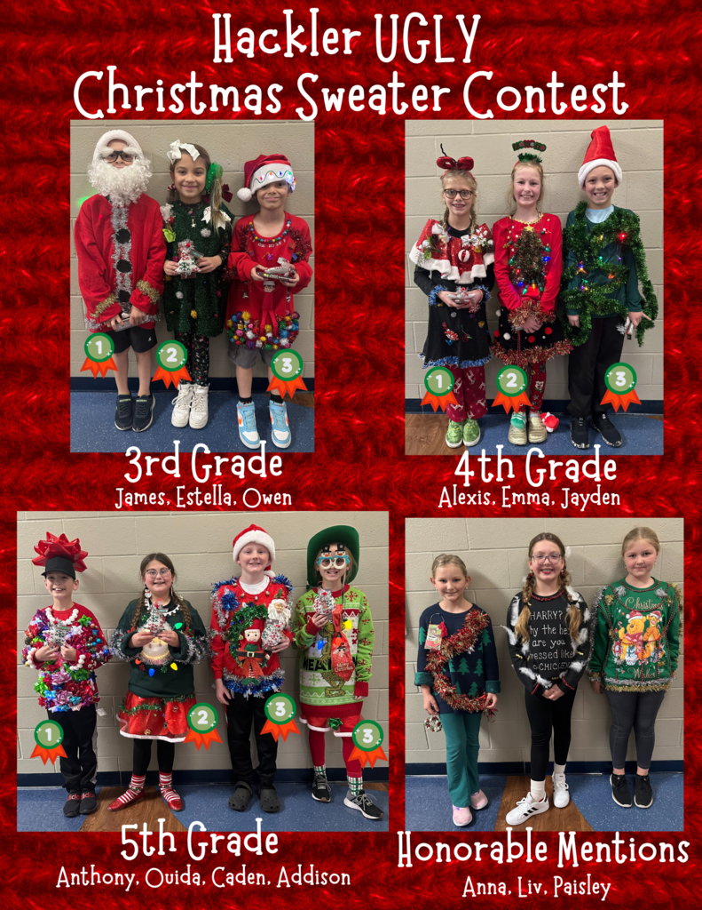 Kids in ugly christmas sweaters
