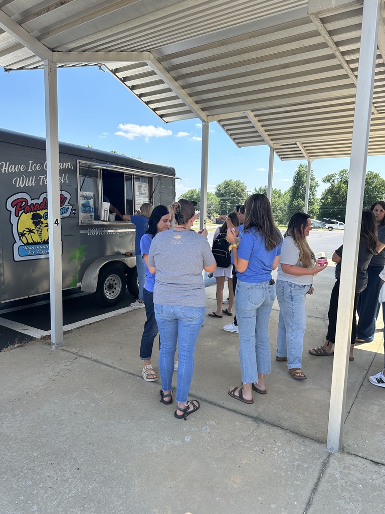 teachers near ice cream truck