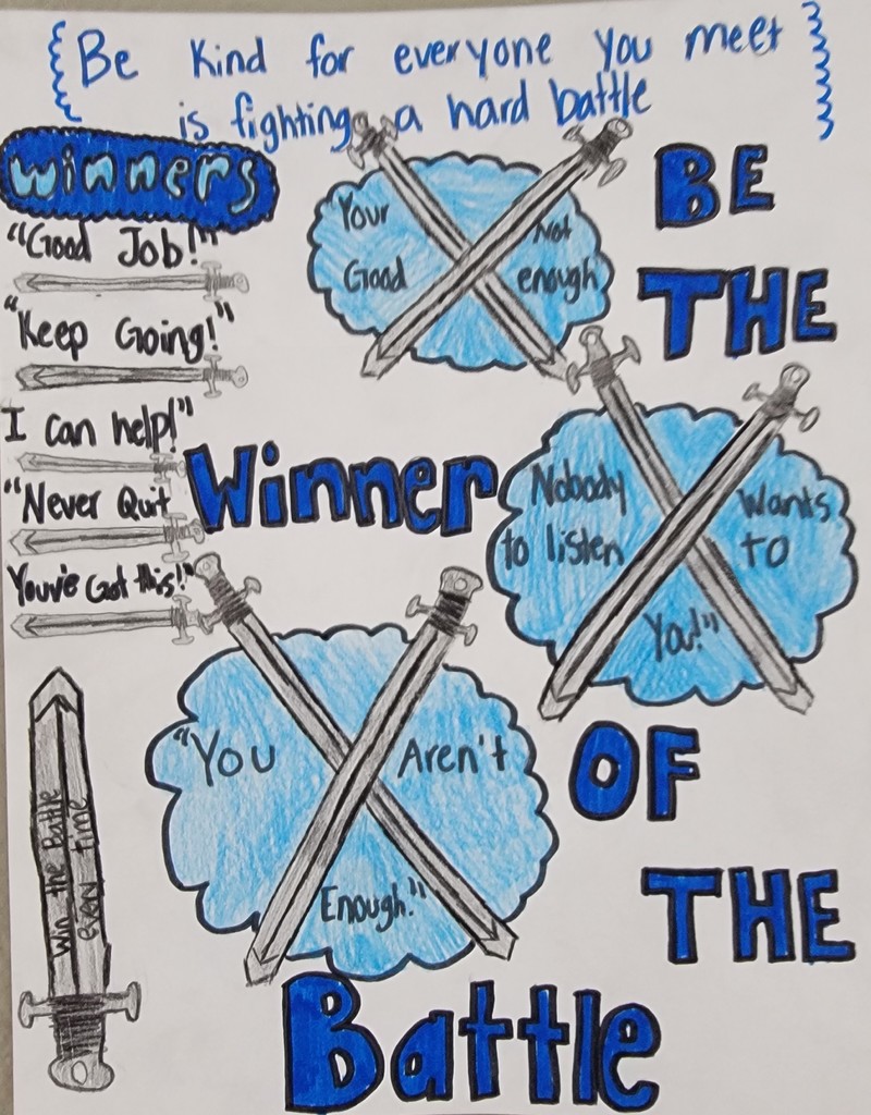 kid poster about being kind