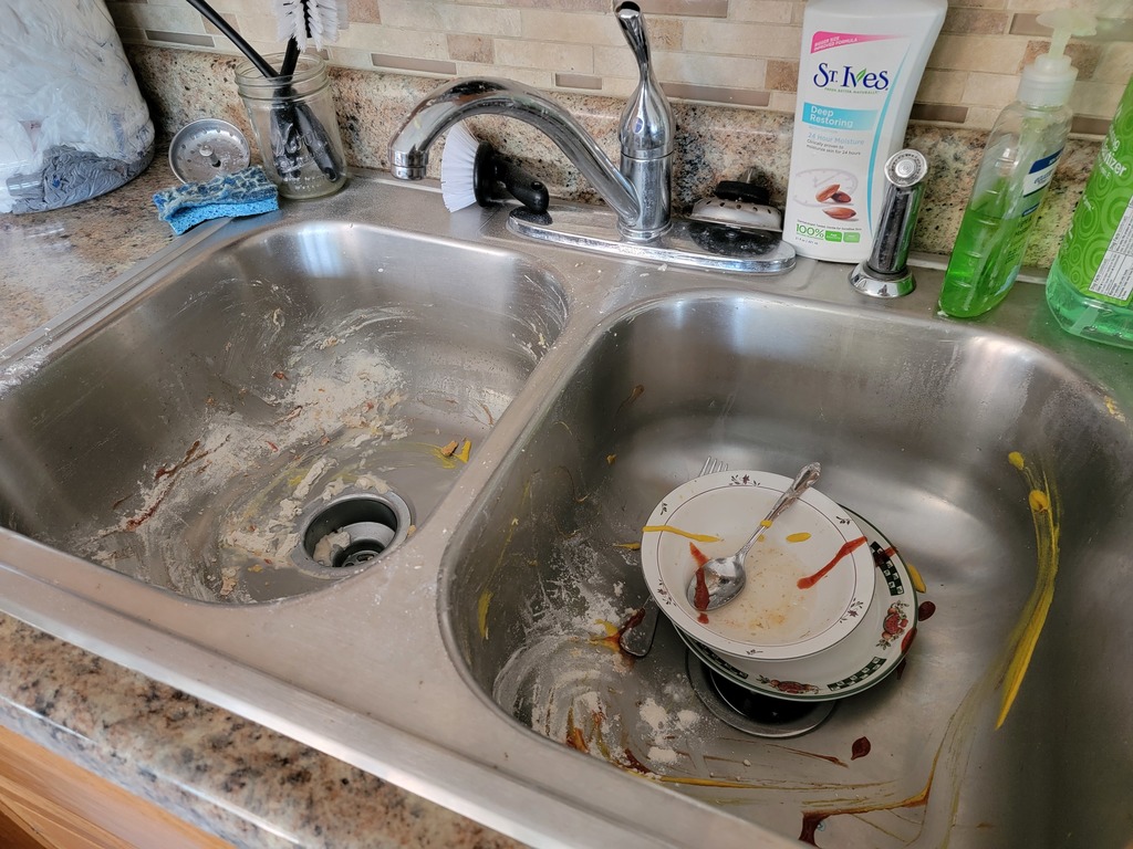 messy kitchen