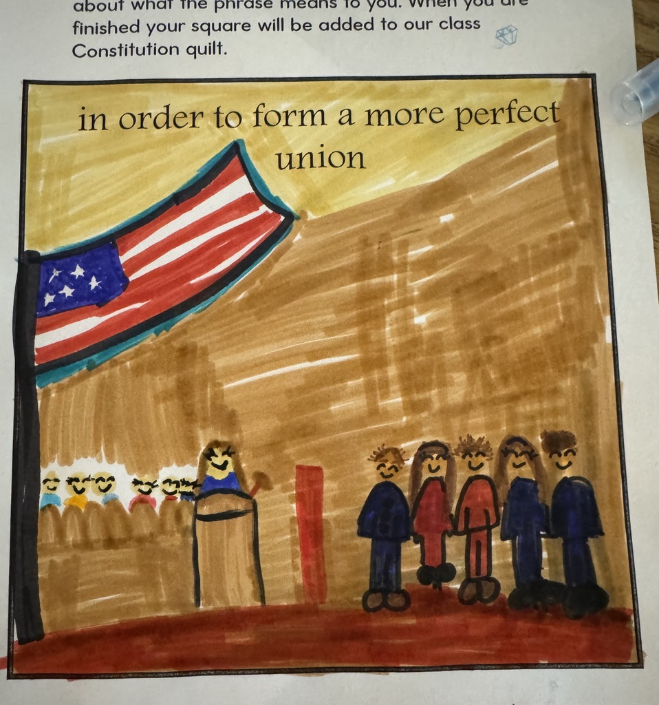 kid artwork about constitution