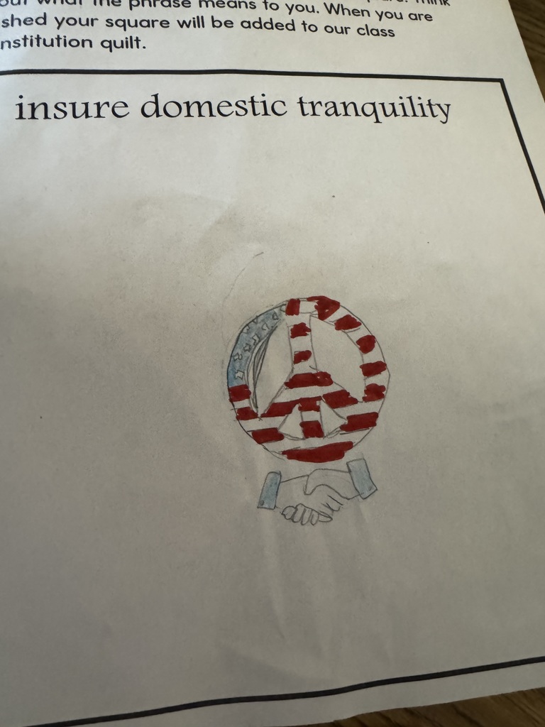 kid artwork about constitution