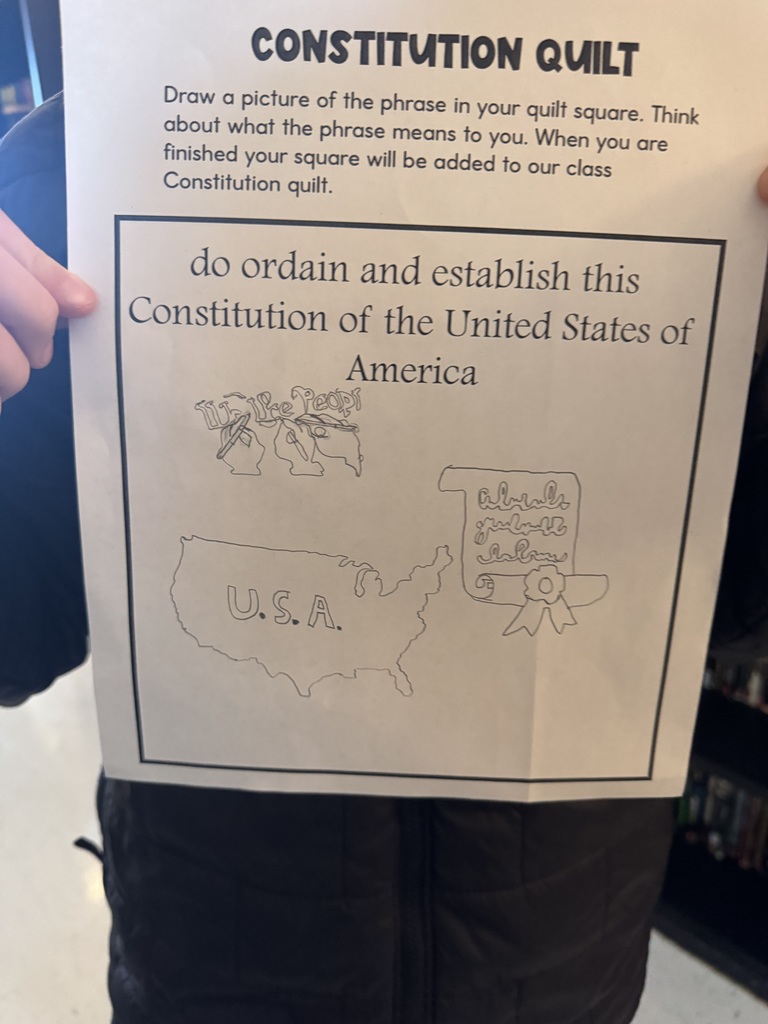 kid artwork about constitution