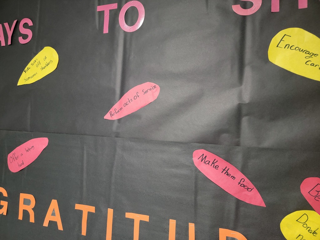 gratitude bulletin board