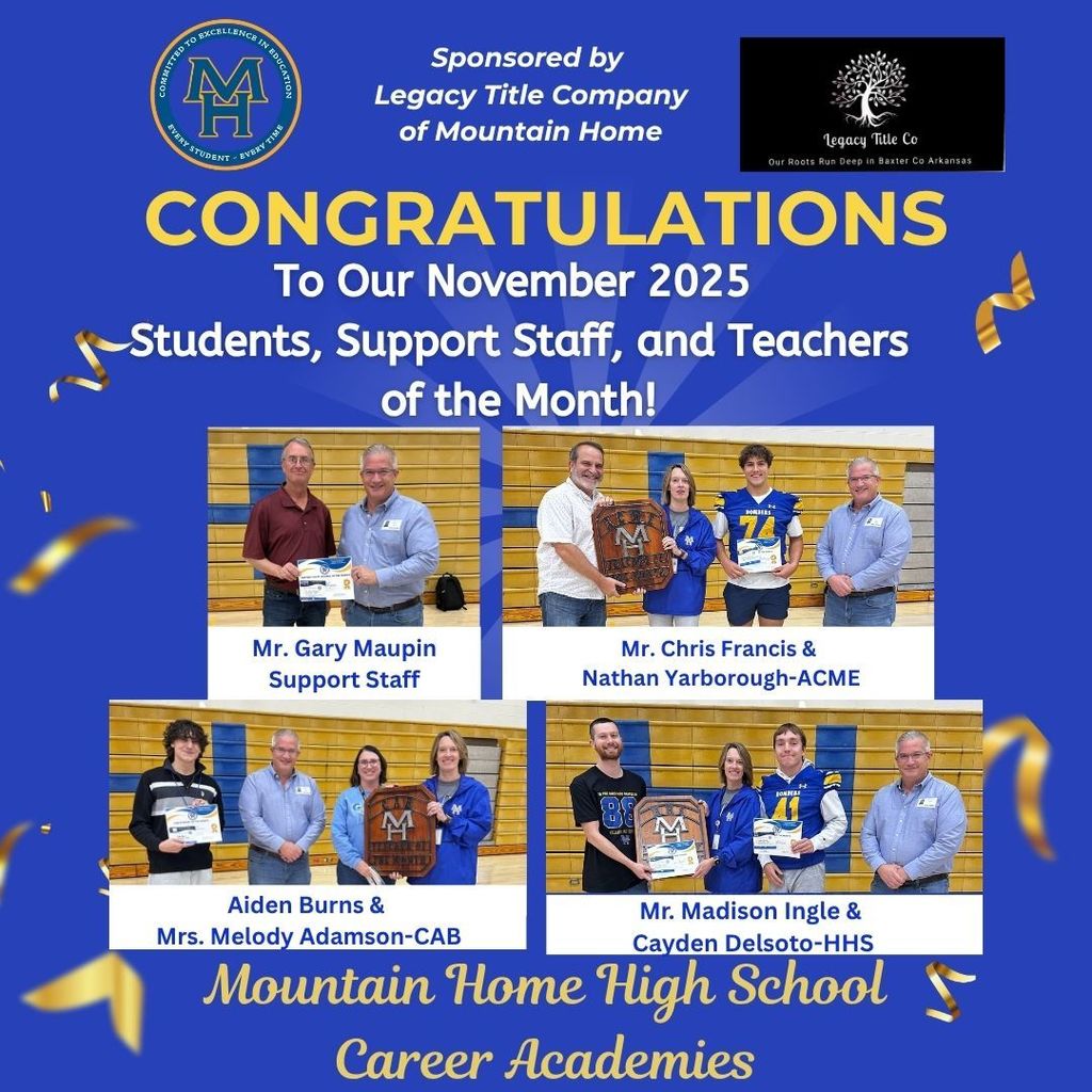 all students and teachers of the month