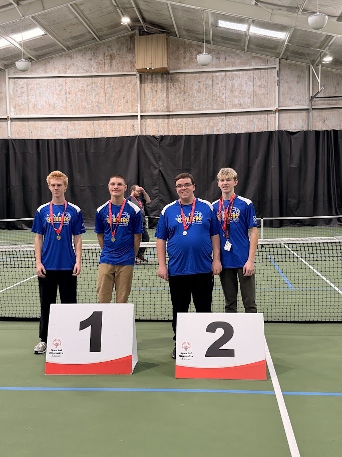kids with pickleball medals