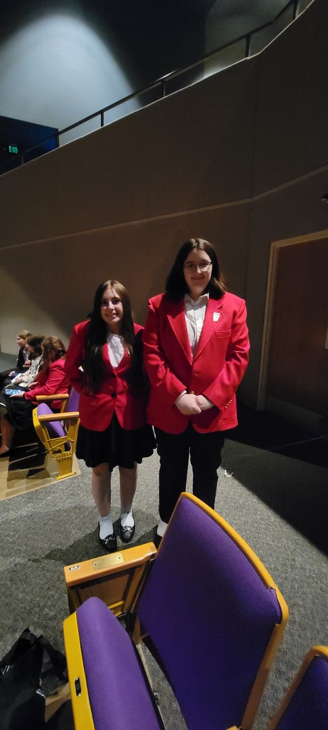 girls in red fccla jackets